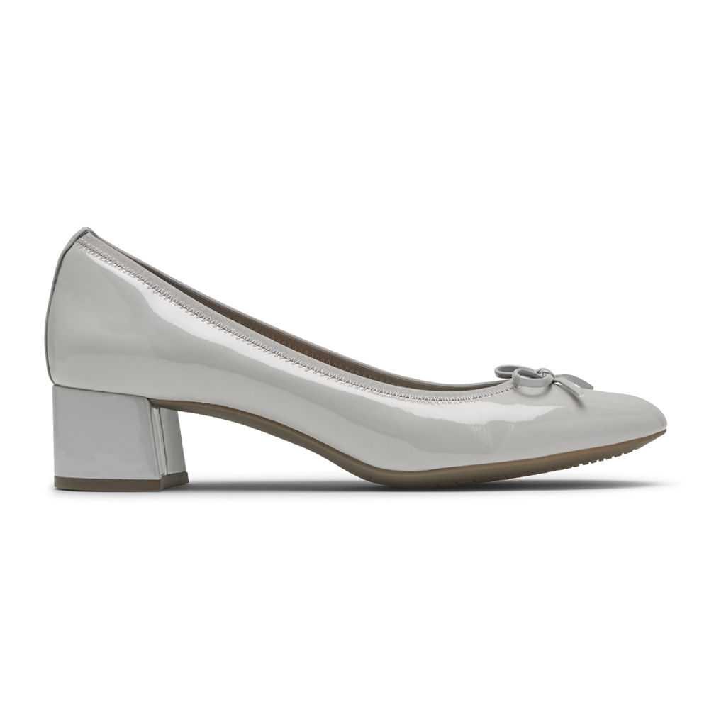 Rockport Womens Pumps Grey - Total Motion Sydney Bow - UK 423-IMCZEF